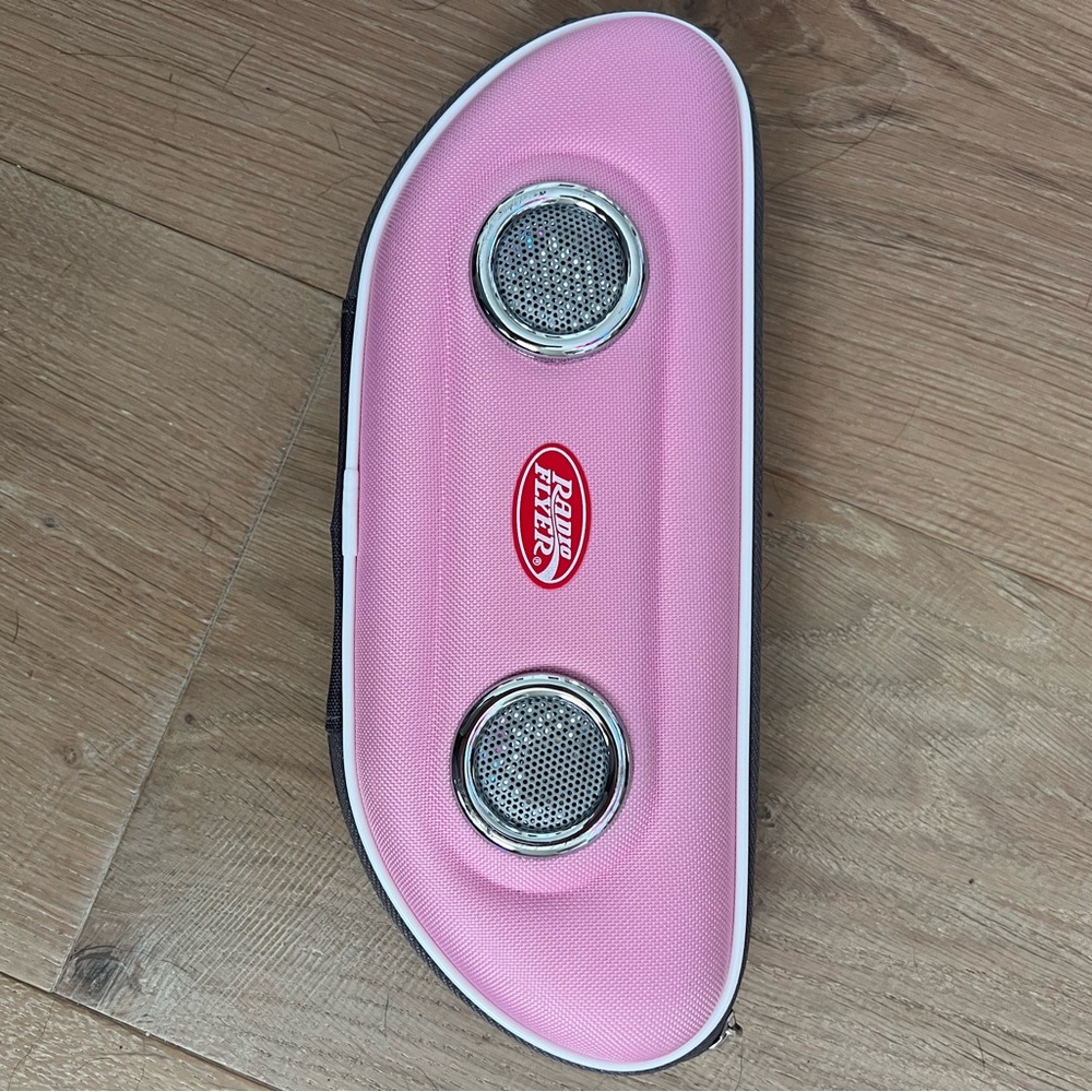 Radio Flyer stroll and trike storage and speaker accesory attachment